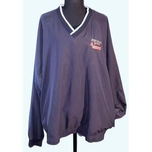 Men's 1990’s -Land’s End- Republic Bank Branded Pull Over, Size XL